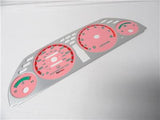 1990-1993 Acura Integra automatic Aluminum Bezel & Glow Through Pink Face Gauges