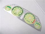 1990-1993 Acura Integra Automatic Aluminum Bezel & Glow Through Face Gauges