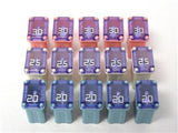 15 Lot of 20 25 30 Amp Blue Pink White Fuse Littelfuse Littel Fuse Low Profile
