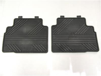 OEM 2011 2012 Hyundai Tucson All Weather Black Rubber Floor Mats 2 Pc Set Rear