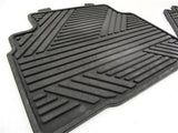 OEM 2011 2012 Hyundai Tucson All Weather Black Rubber Floor Mats 2 Pc Set Rear