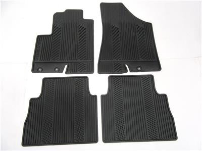 OEM 2009-2011 Kia Sorento Black All Weather Floor Mats Four Piece Set