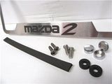 OEM 2011-2015 Mazda 2 Hatchback H/B Stainless Steel License Plate Frame Mazda2