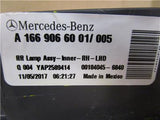 OEM 2016-2017 Mercedes Benz GLE Right Passenger Side LED Tail Light A1669066001