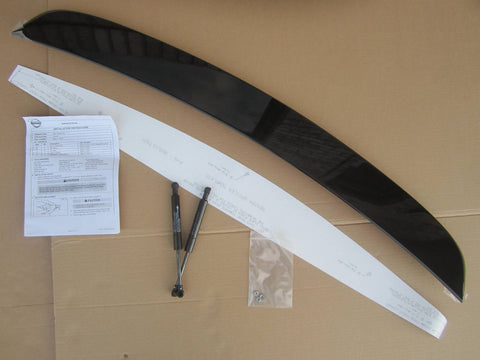 OEM 07 08 09 10 11 Nissan Sentra Rear Deck Lid Trunk Spoiler Wing Super Black KH3