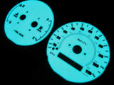 98-02 TOYOTA COROLLA AT MT INDIGLO WHITE FACE GLOW GAUGES KIT W/NO RPM