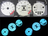 1992-1995 Honda Civic EX LX Si Manual 5 Speed White Face Glow Gauges 9RPM 120MPH