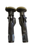 17-20 Cadillac XT5 Right & Left PAIR Rear Side Headrest Guides Beige 23414013