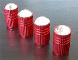 Tire Wheel Air Valve Valves Cap Caps Red Universal set