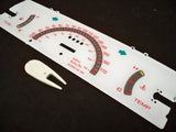 Fits 86-92 Mazda Pickup Truck Kilometers Cluster White Face Glow Through Gauges 2010123RKM
