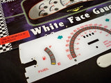 Fits 86-92 Mazda Pickup Truck Kilometers Cluster White Face Glow Through Gauges 2010123RKM