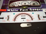 Fits 86-92 Mazda Pickup Truck Kilometers Cluster White Face Glow Through Gauges 2010123RKM