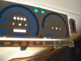 Fits 86-92 Mazda Truck Kilometers Cluster w RPM White Face Glow Gauges 201052BKM