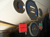 Fits 86-92 Mazda Truck Kilometers Cluster w RPM White Face Glow Gauges 201052BKM