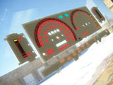 Fits 86-92 Mazda Truck Kilometers Cluster w RPM White Face Glow Through Gauges 201052RKM