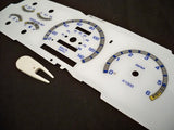 Fits 93 94 Mazda B2300 B3000 B4000 Kilometers Cluster w/ RPM White Face Gauges 201055BKM
