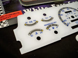 Fits 93 94 Mazda B2300 B3000 B4000 Kilometers Cluster w/ RPM White Face Gauges 201055BKM