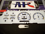 Fits 93 94 Mazda B2300 B3000 B4000 Kilometers Cluster w/ RPM White Face Gauges 201055BKM