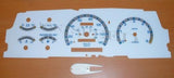 Fits 93 94 Mazda B2300 B3000 B4000 Kilometers Cluster w/ RPM White Face Gauges 201055BKM