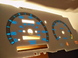 Fits 93 94 Mazda B2300 B3000 B4000 Kilometers Cluster w/ RPM White Face Gauges 201055BKM