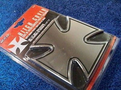 Iron Cross Metal Hitch Cover Plug 1 1/4" 2" Hot Rat Rod NEW By BULLY CR-414