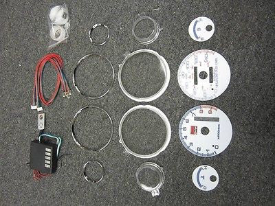 94-01 Acura Integra Automatic GS-R GSR 7 Color Cluster LED Glow Gauges 9K RPM