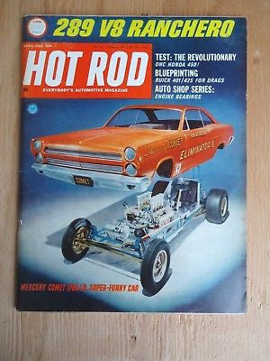 1966 Hot Rod Magazine APRIL 289 V8 Ranchero Comet #4