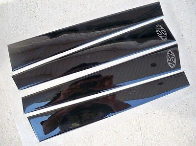 OEM Genuine 2010 Hyundai Tucson B-Pillar Trim Black 4 Piece Set