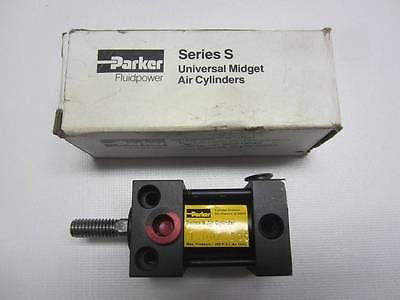 Parker Fluid Power Series S Universal Midget Air Cylinder 1" Bore 1" Stroke NEW