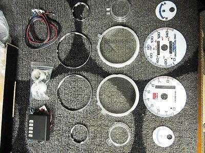 94-01 Acura Integra Automatic LS RS GS 7 Color Cluster LED Glow Gauges 8K RPM